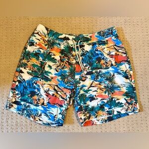 NWT Faherty Men’s Tropical Beacon Swim Trunk in Coastal Brights, Sz XXL